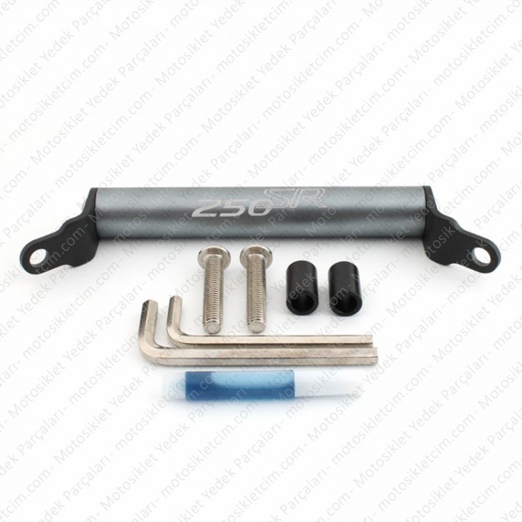 CFMOTO 250SR E5+ Telefon Tutucu Bar Demiri Gri CFMOTO 250SR E5+ Telefon Tutucu Bar Demiri Gri