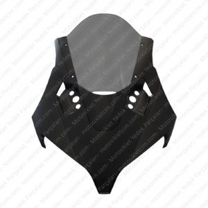 CFMOTO 450SR Ön Spor Camlı Grenaj Mat Siyah Grenaj Füme Cam
