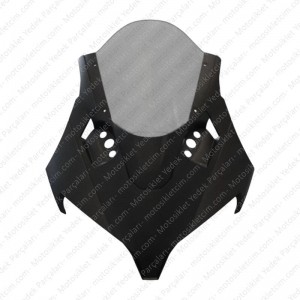 CFMOTO 450SR Ön Spor Camlı Grenaj Mat Siyah Grenaj Şeffaf Cam