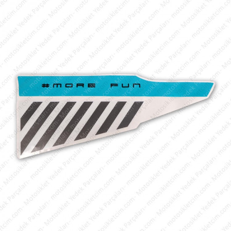 CFMOTO 450SR Etiket Sol More Fun Mavi CFMOTO 450SR Etiket Sol More Fun Mavi